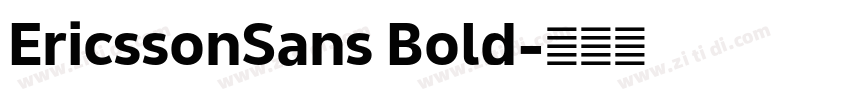 EricssonSans Bold字体转换